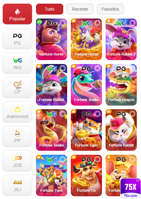 Experiência de Jogos 75x.com